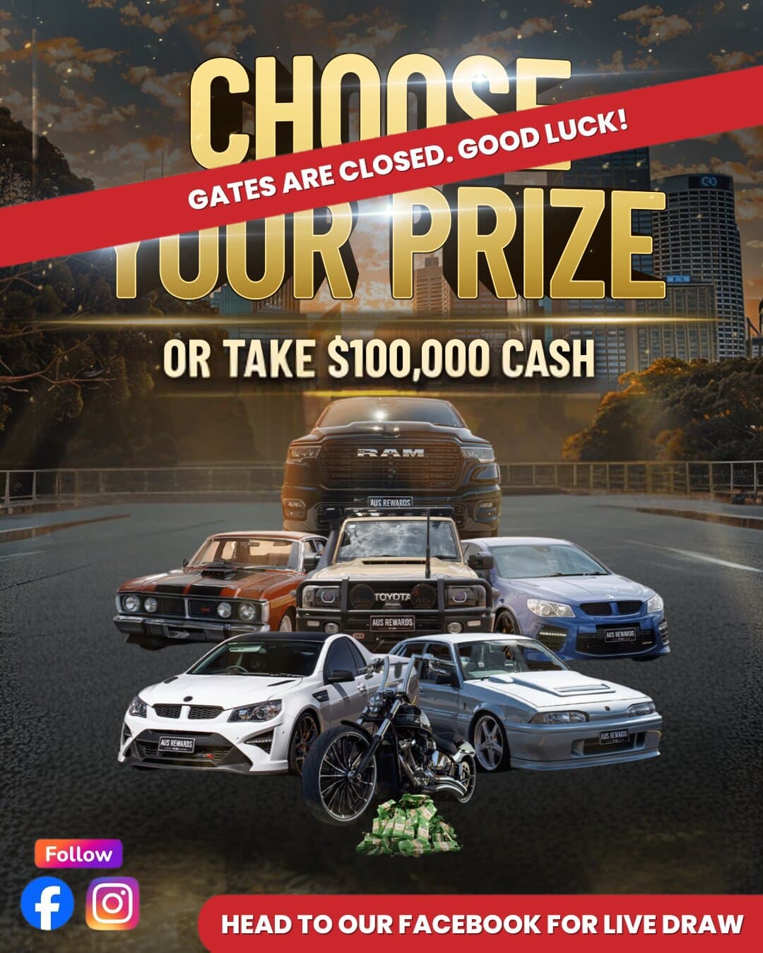 Evergreen gates closed